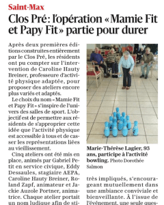 Activité en EHPAD : découvrez « Mamie Fit & Papy Fit » pour nos résidents